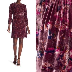 NWOT Rebecca Taylor Velvet Jewel Paisley Dress 6